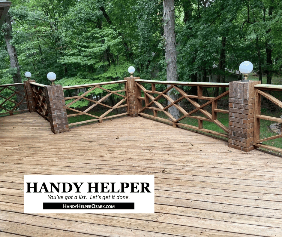 Deck example from Handy Helper Ozark